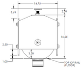 12 in. RW Caster